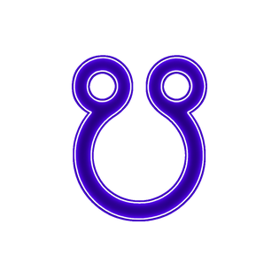 Symbol südlicher Mondknoten
